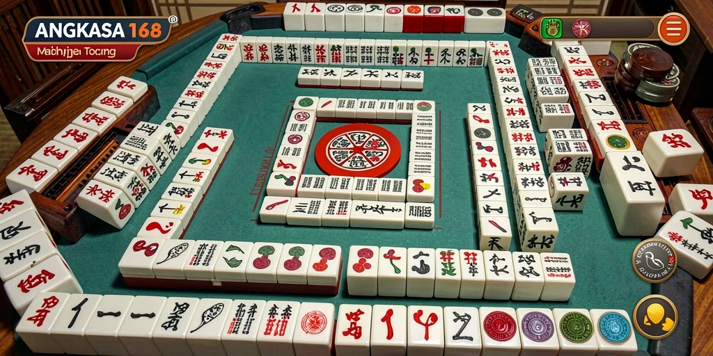 Gameplay menarik Mahjong di ANGKASA168 yang penuh tantangan.
