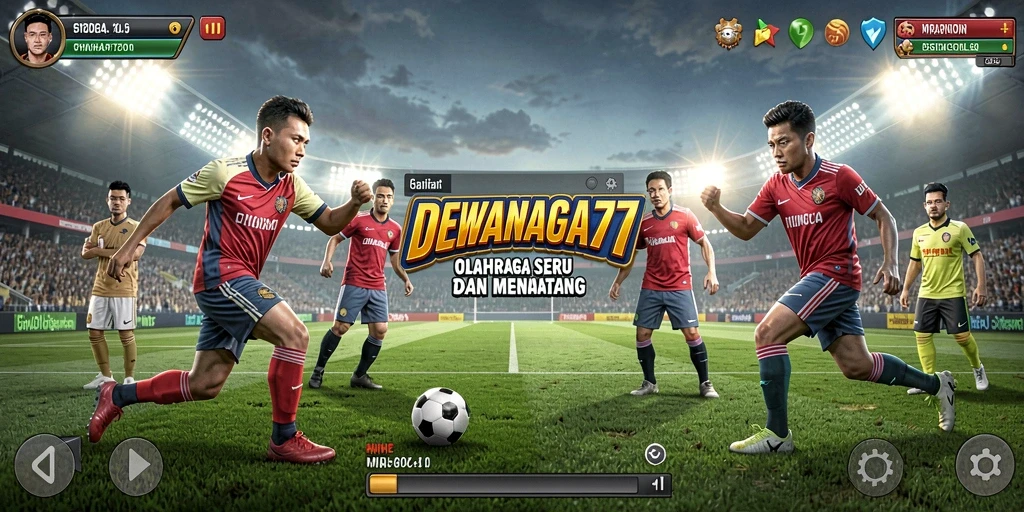 Tampilan seru dari gameplay DEWANAGA77 dalam olahraga kompetitif.