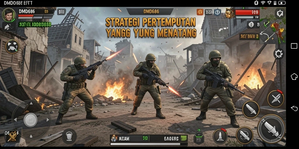Tampilan seru dari gameplay DMD686 yang penuh strategi.