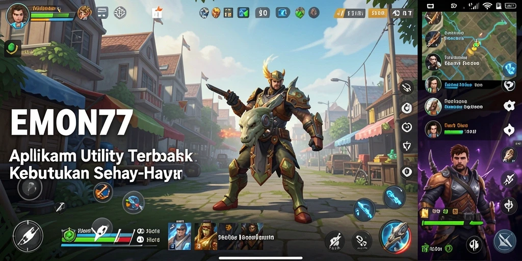 Tampilan antarmuka EMON77 yang intuitif dan mudah digunakan.