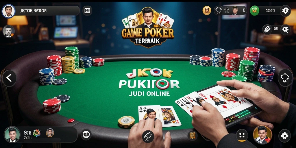 Tampilan gameplay poker yang mendebarkan di JKTOK.