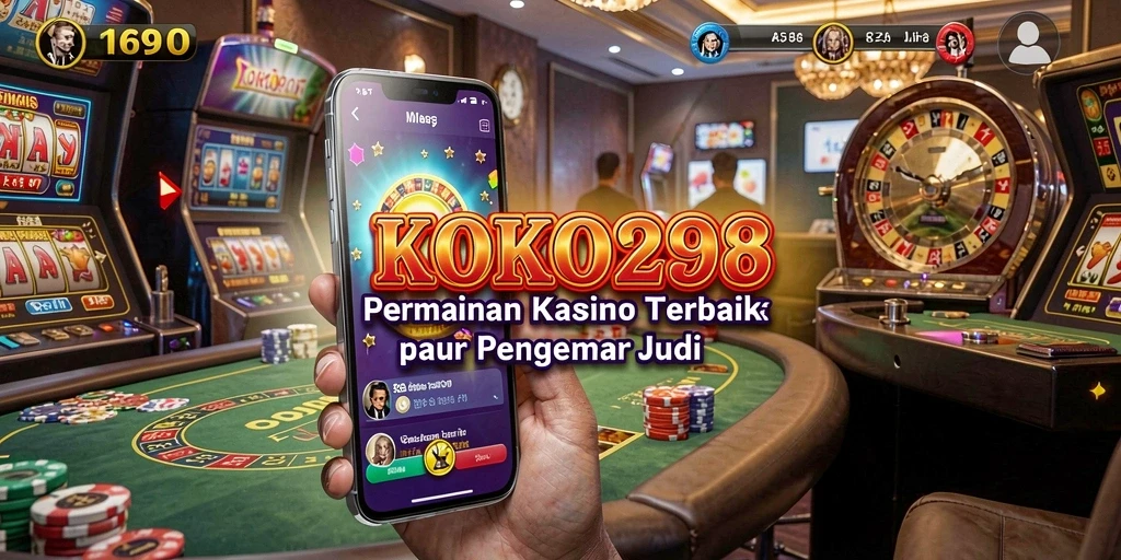 Screenshot utama KOKO288 menampilkan gameplay kasino yang menarik.