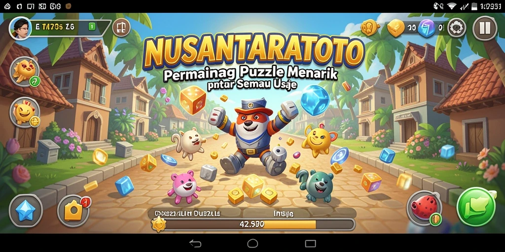 Screenshot gameplay NUSANTARATOTO yang menunjukkan tingkat keseruan puzzle.