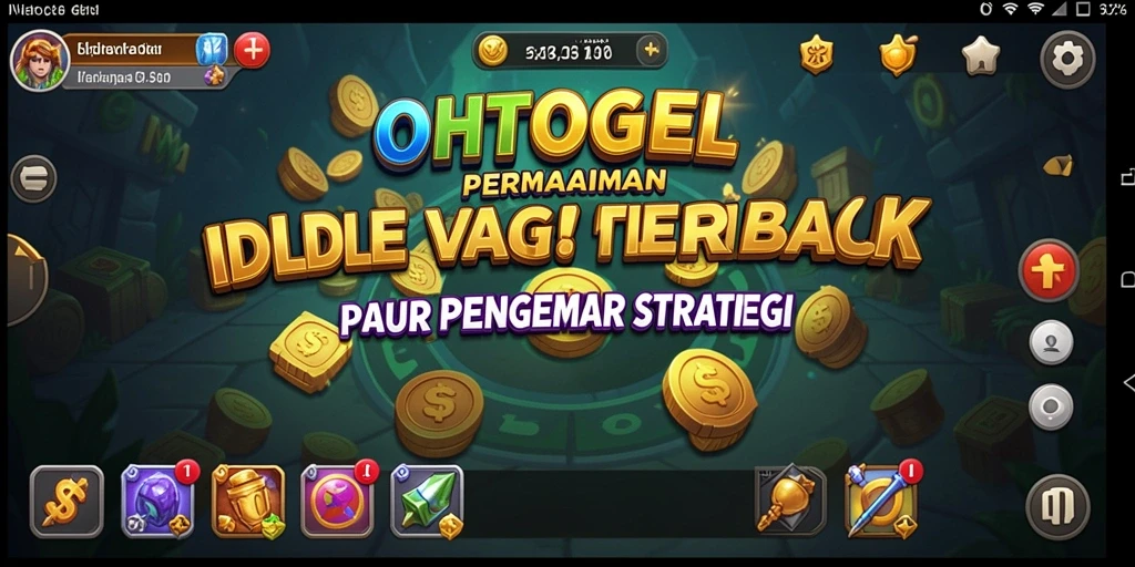 Screenshot gameplay OHTOGEL dengan tampilan Idle yang menarik dan interaktif.