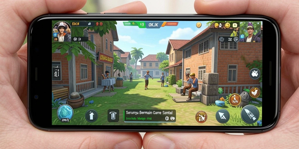 Tampilan gameplay seru dan menghibur dari OKJK.