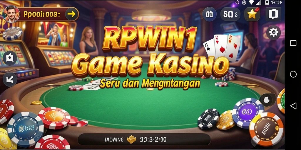Tampilan gameplay seru dari RPWIN1 yang menampilkan pengalaman Kasino mendebarkan.