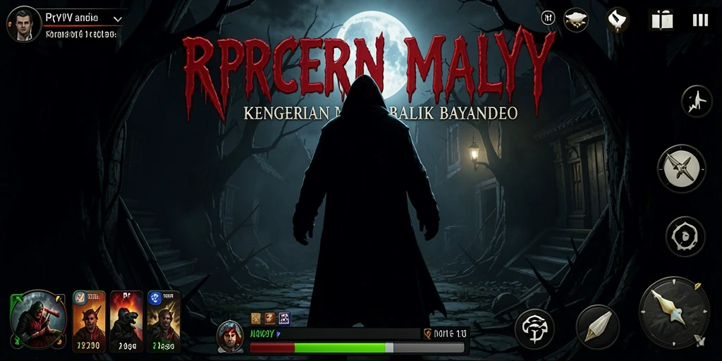 Tampilan gameplay menyeramkan dalam RPYYY yang memukau dan menegangkan.