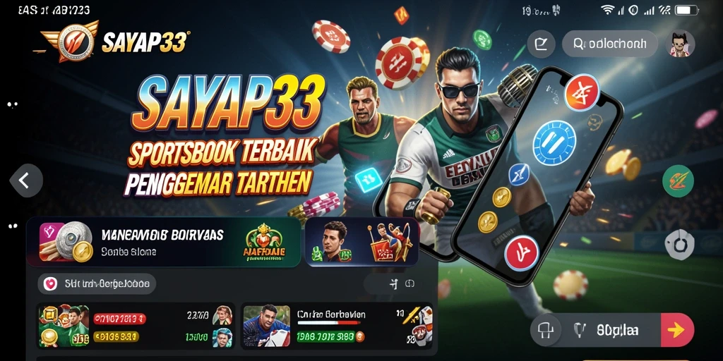 Tampilan utama SAYAP33 dengan antarmuka taruhan Sportsbook.