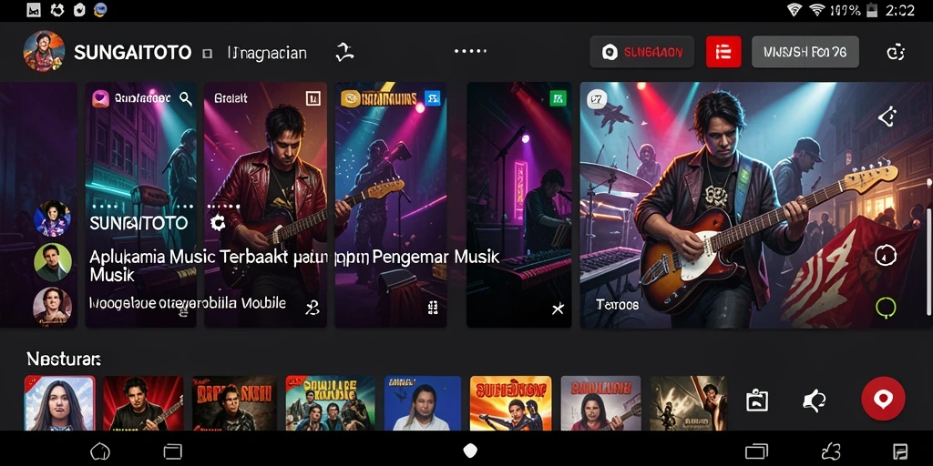Tampilan gameplay SUNGAITOTO dengan berbagai fitur musik menarik.
