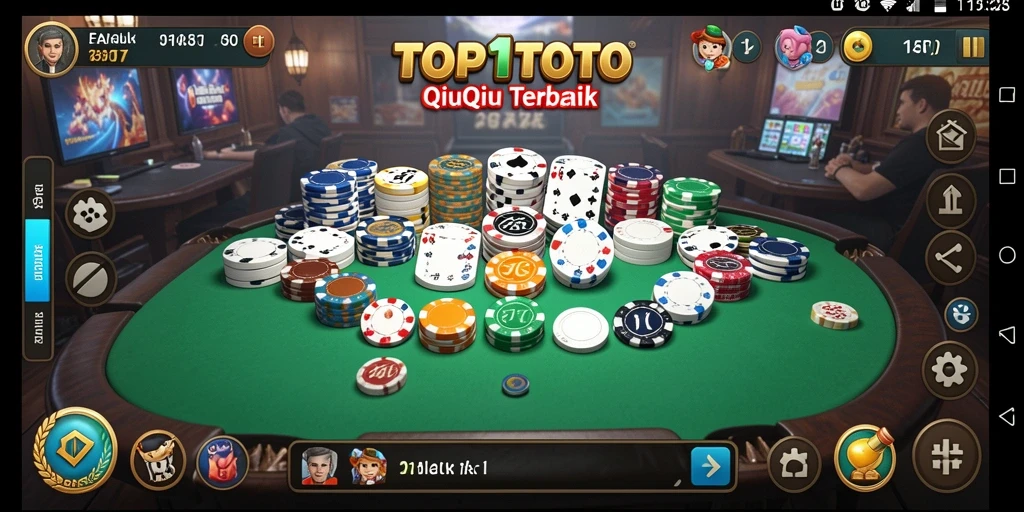 Tampilan gameplay QiuQiu di aplikasi TOP1TOTO yang menarik.