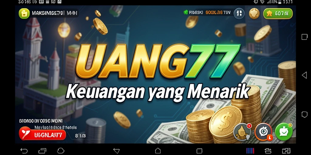 Tampilan gameplay UANG77 yang menarik dan interaktif saat mengelola keuangan.