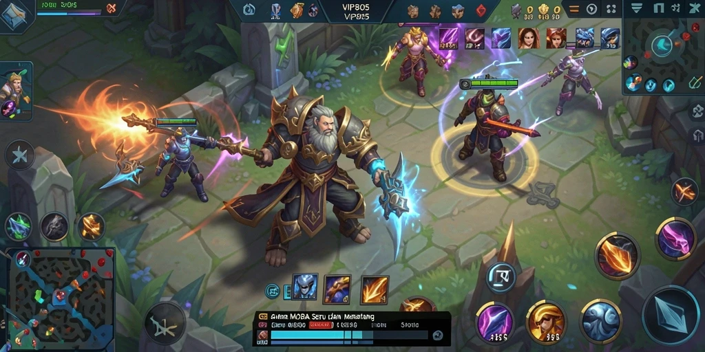 Screenshot gameplay VIP805 yang intens dan menegangkan.